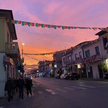 Sunset in Viareggio, Italy 2020