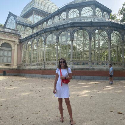 Palacio de Cristal in Madrid, Spain 2021